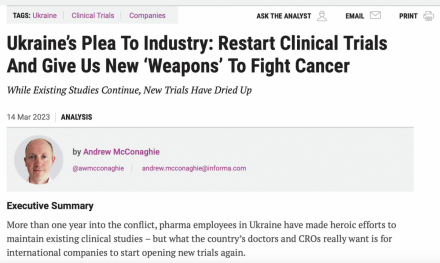 Понад рік українські лікарі переконують міжнародну спільноту у необхідності відновлення клінічних випробувань в Україні - як сучасної “зброї” у…