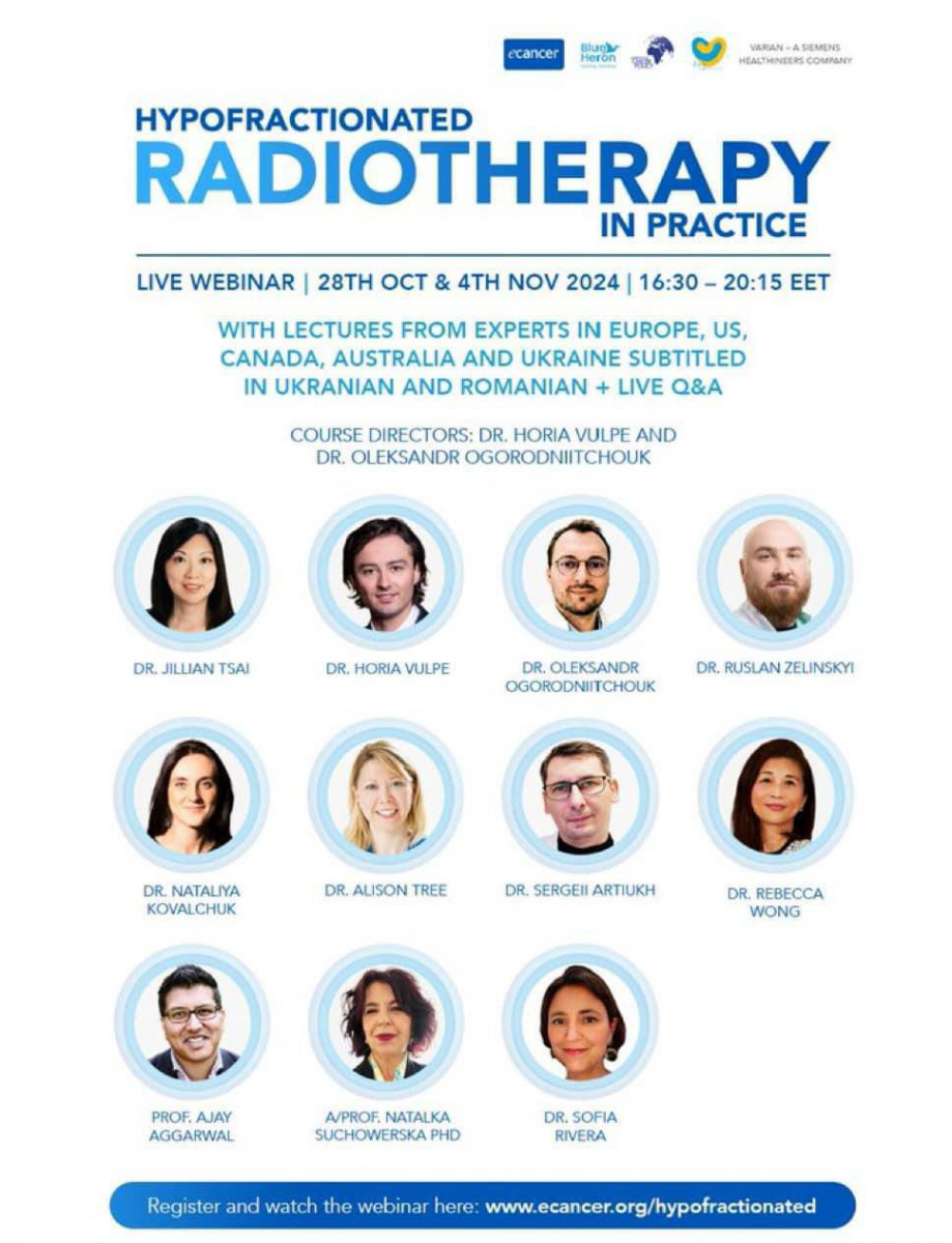 Webinar on hypofractionated radiation therapy